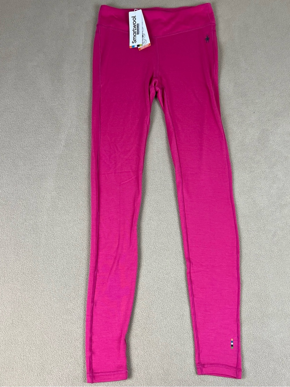 Smartwool Thermal Merino Classic Base Layer Bottom, Power Pink, Women s Sz S.